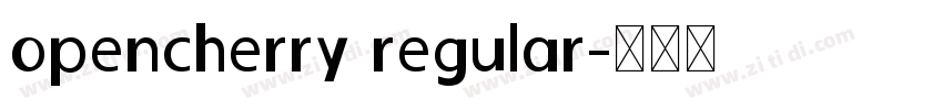 opencherry regular字体转换